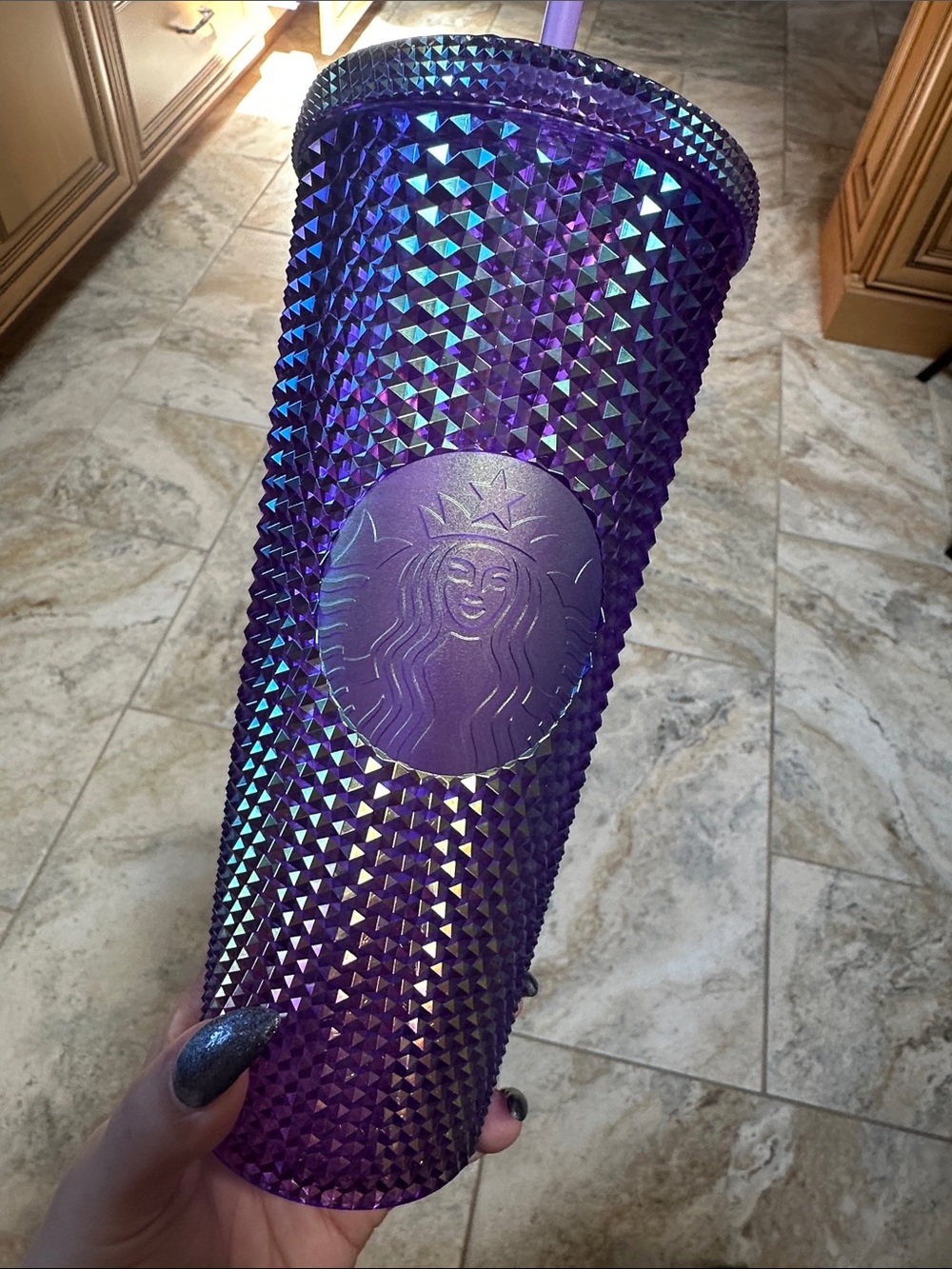 Starbucks Iridescent Purple Studded Tumbler